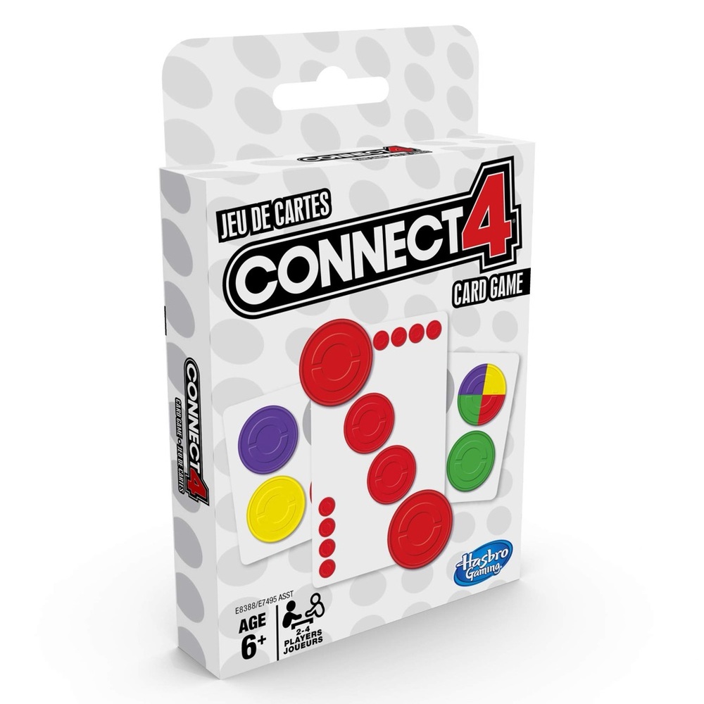 Connect 4 Card Game for Kids Ages 6 and Up 2-4 Players 4-in-A-Row Game BNIB